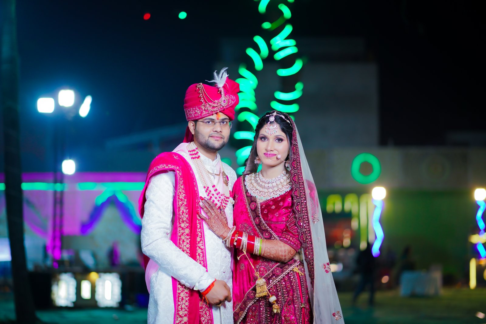 Baraat celebration with drone aerial view